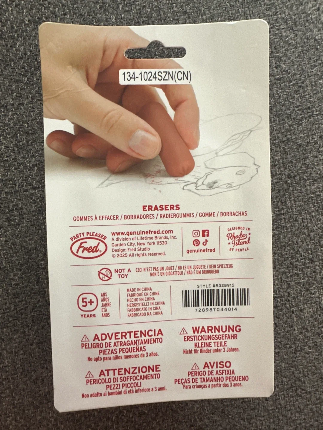 Fred Li'l Wieners Cocktail Style Erasers image indicator(2)