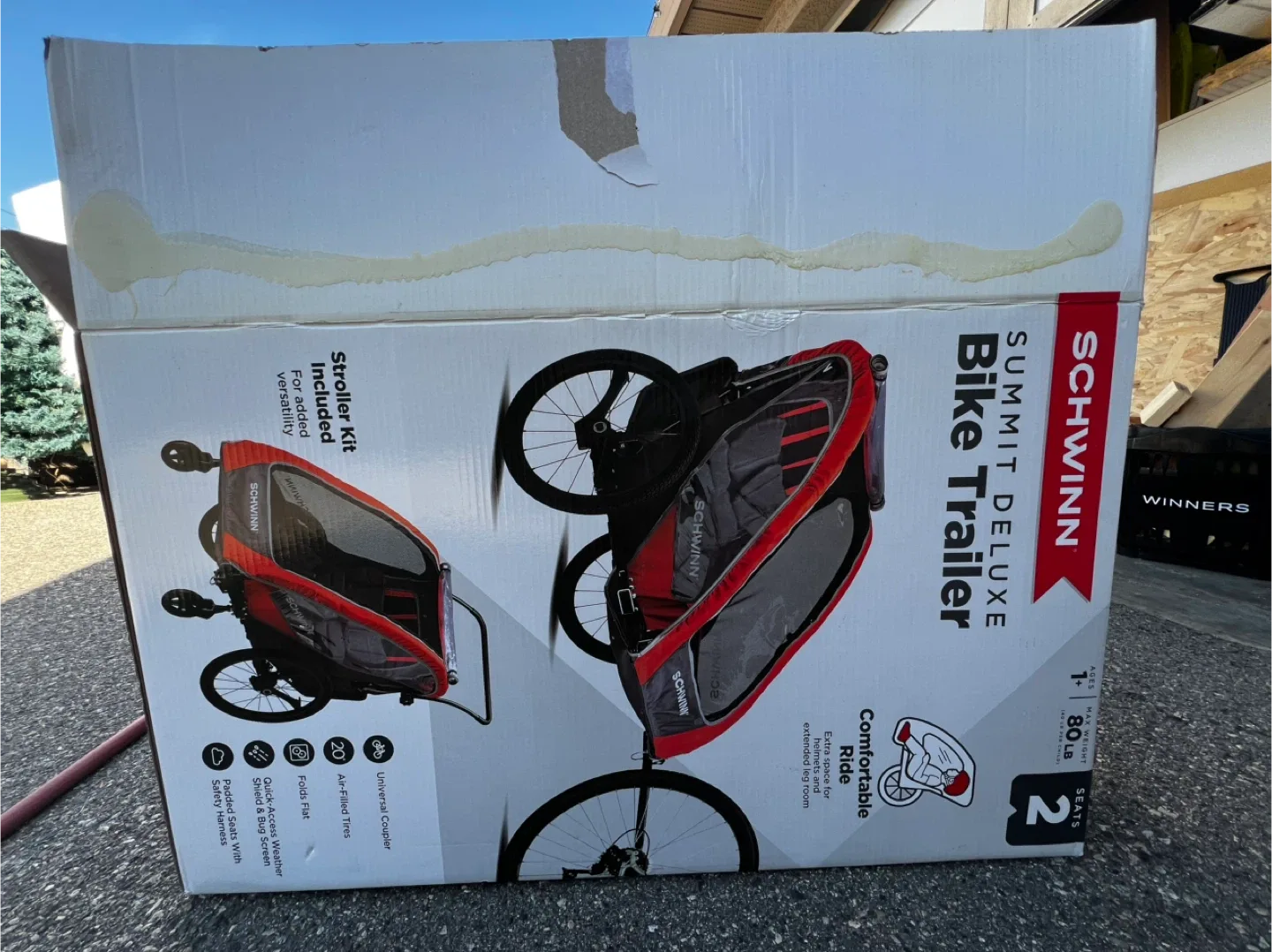 NEW Schwinn Summit Deluxe Bike Trailer - Stroller Kit Included image indicator(9)