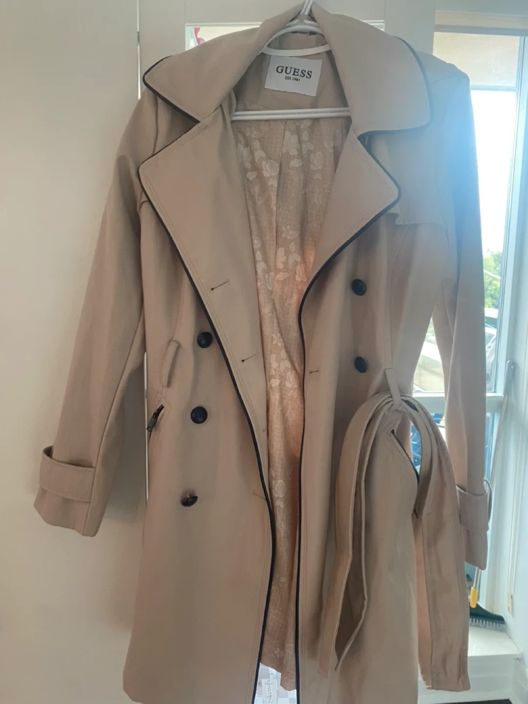 Guess Beige Trench Coat thumbnail