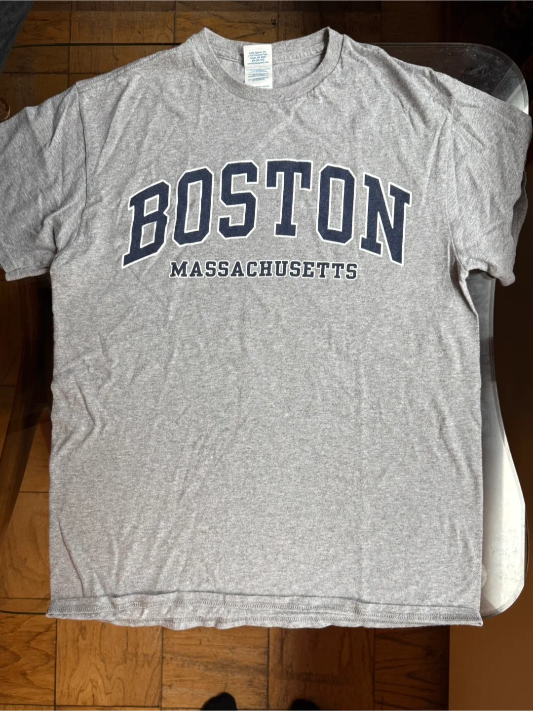 Boston Massachusetts Gray T-Shirt size M thumbnail