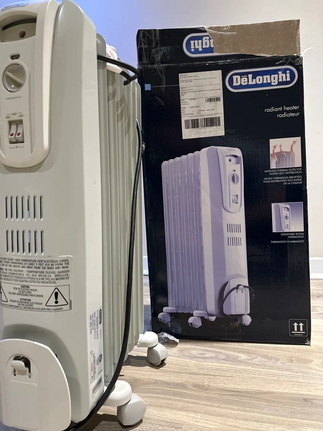 DeLonghi Electric Oil Filled Radiator Heater image indicator(6)