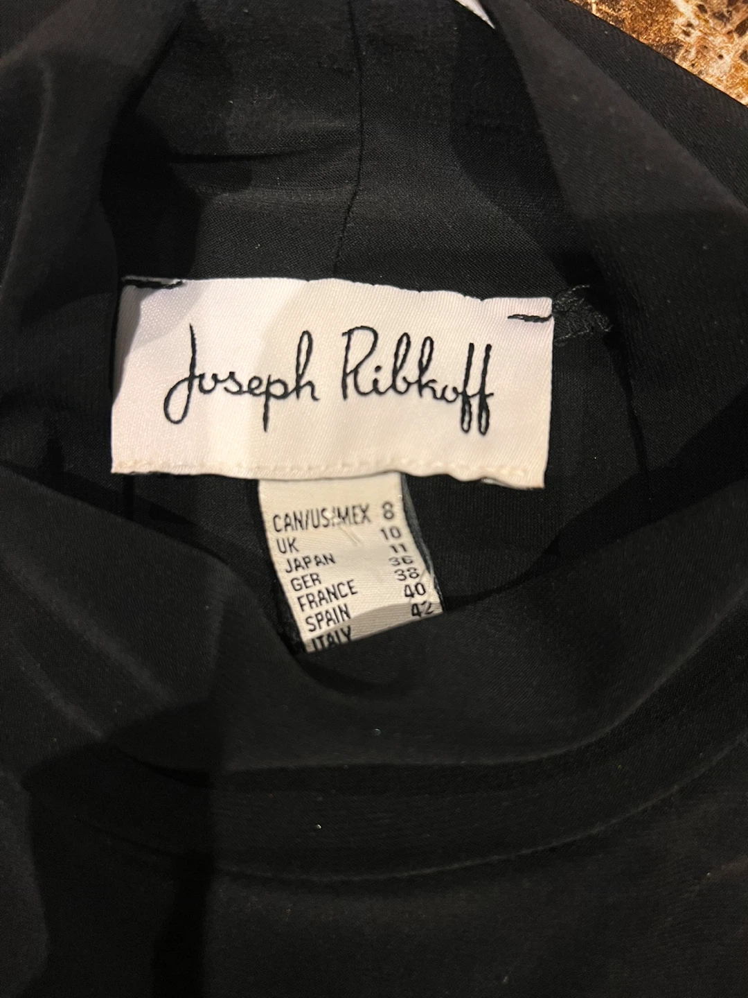 Joseph Ribkoff Black Cold Shoulder Blouse Size 8 - photo 3