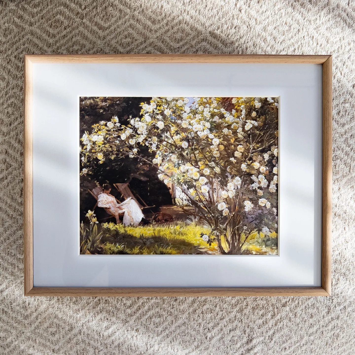 Reading Garden Vintage Art Print image indicator(2)