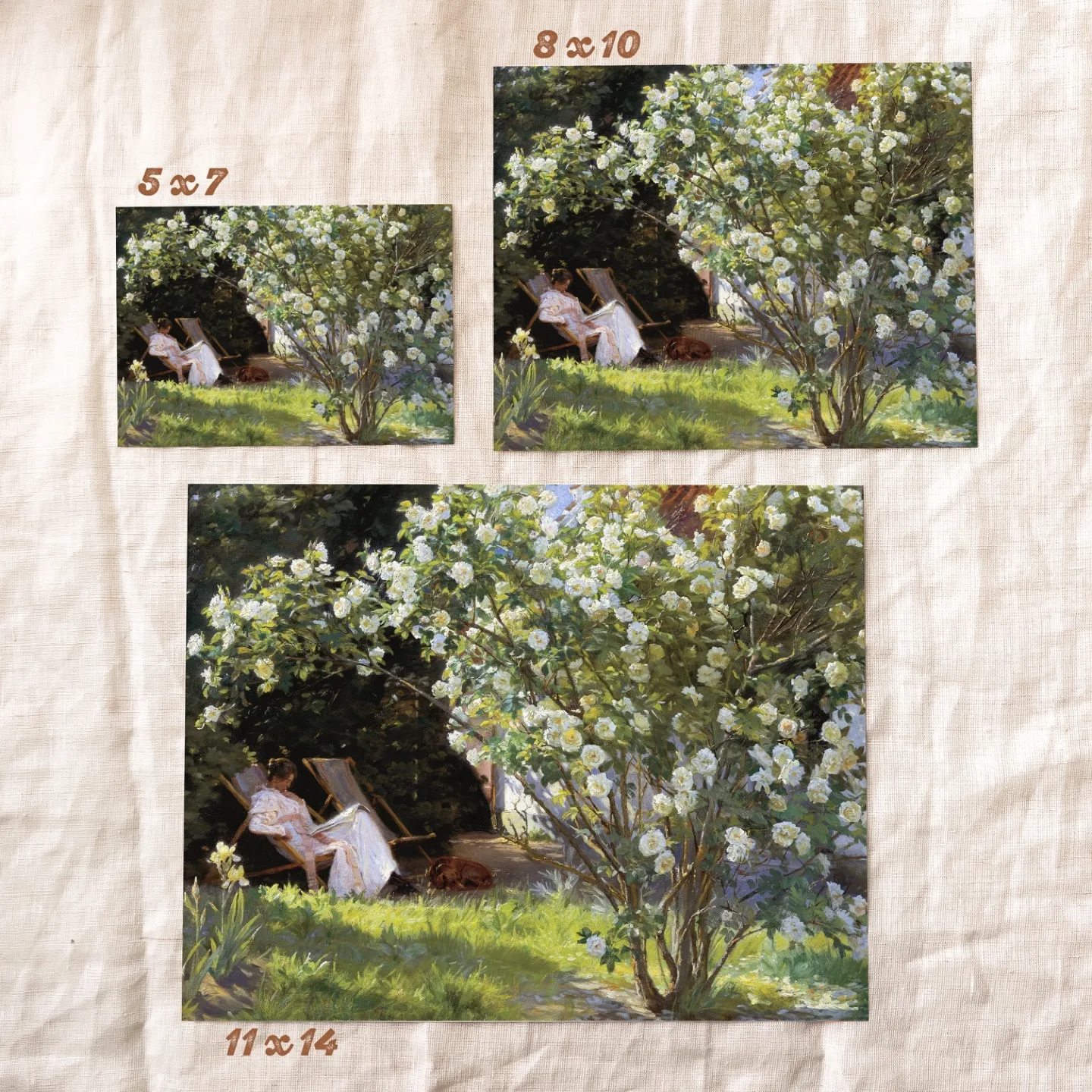 Reading Garden Vintage Art Print image indicator(5)