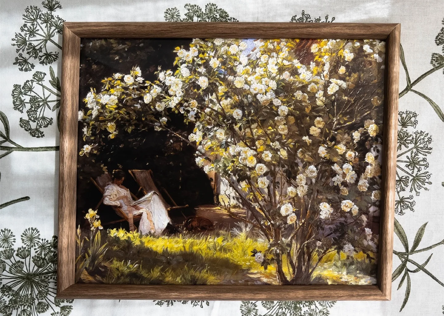 Reading Garden Vintage Art Print image indicator(8)