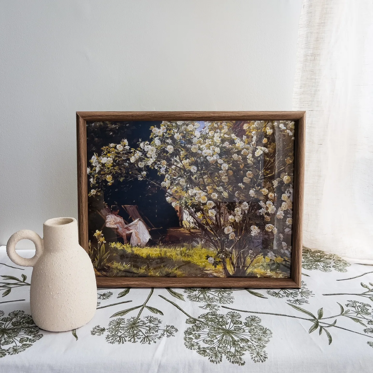 Reading Garden Vintage Art Print image indicator(7)