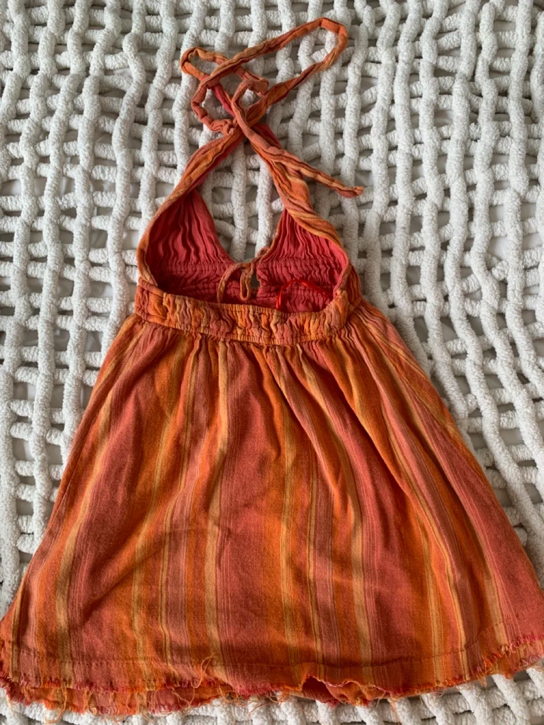 Urban Outfitters XS Halter Dress - Orange image indicator(3)