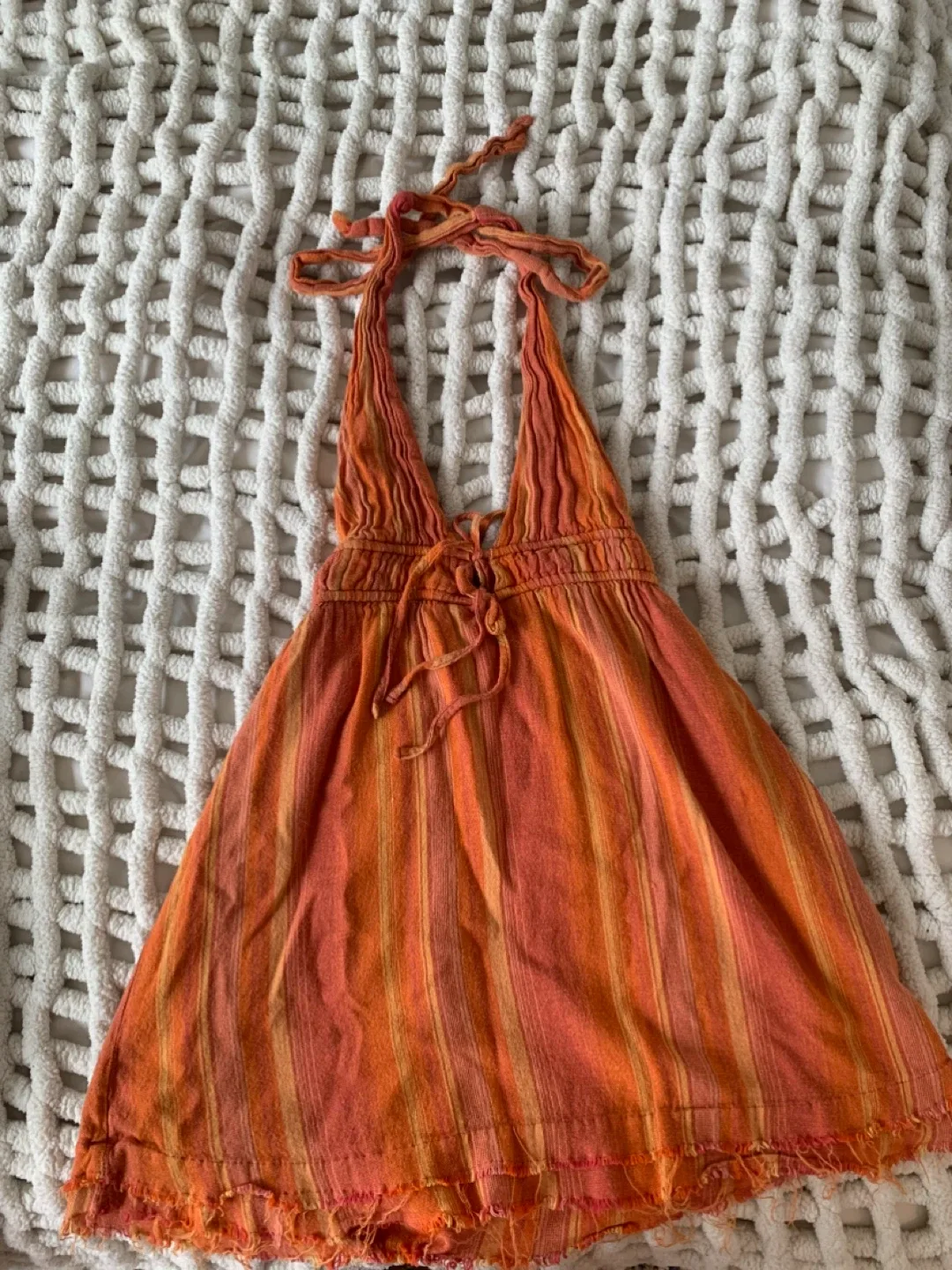 Urban Outfitters XS Halter Dress - Orange