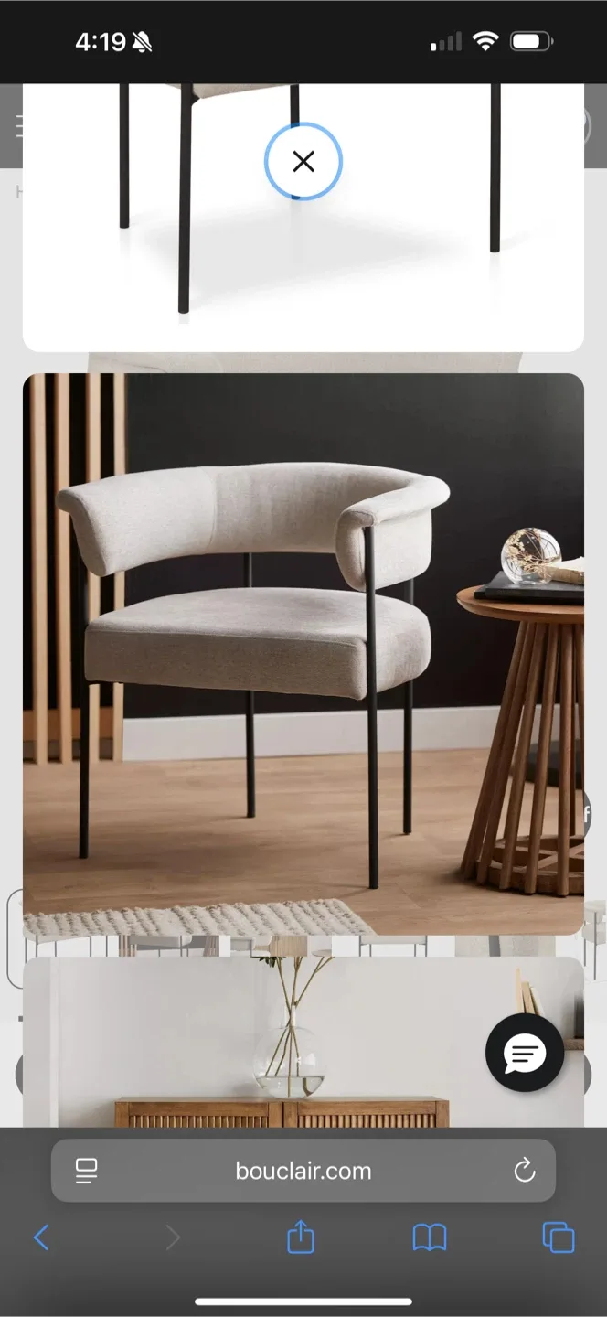 Bouclair Modern Accent Chair - Like New!