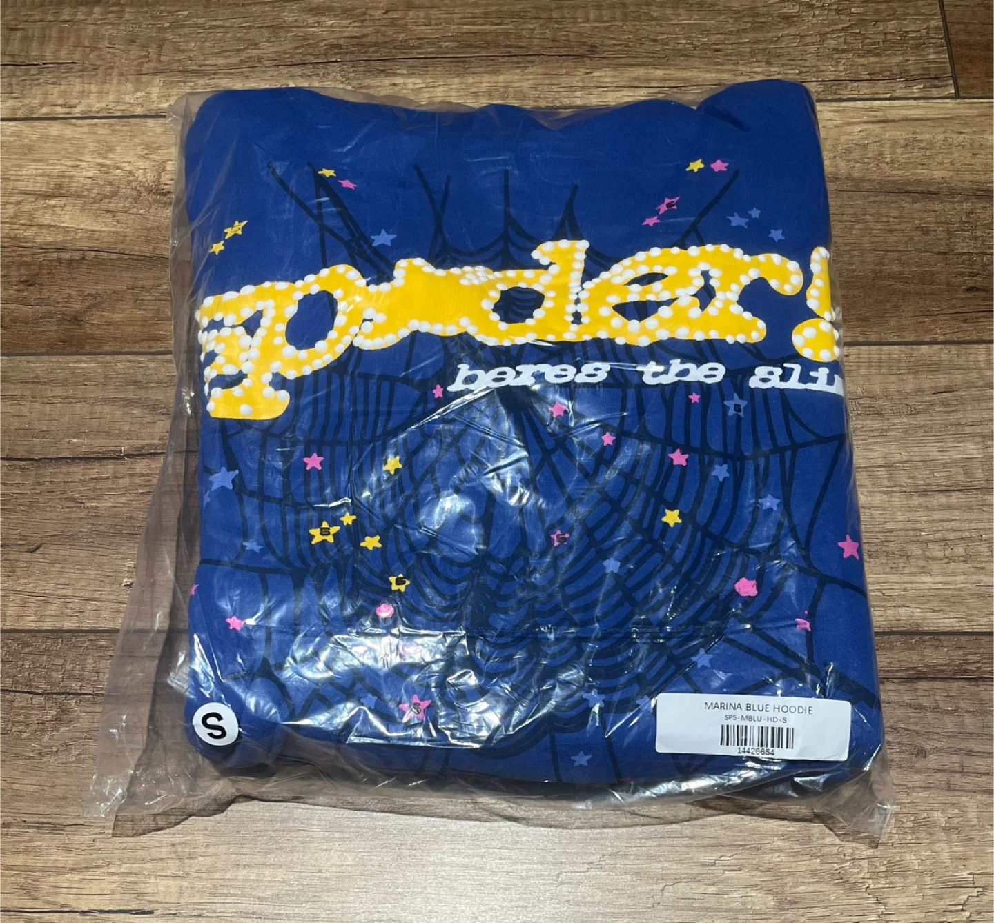 Sp5der Blue Hoodie