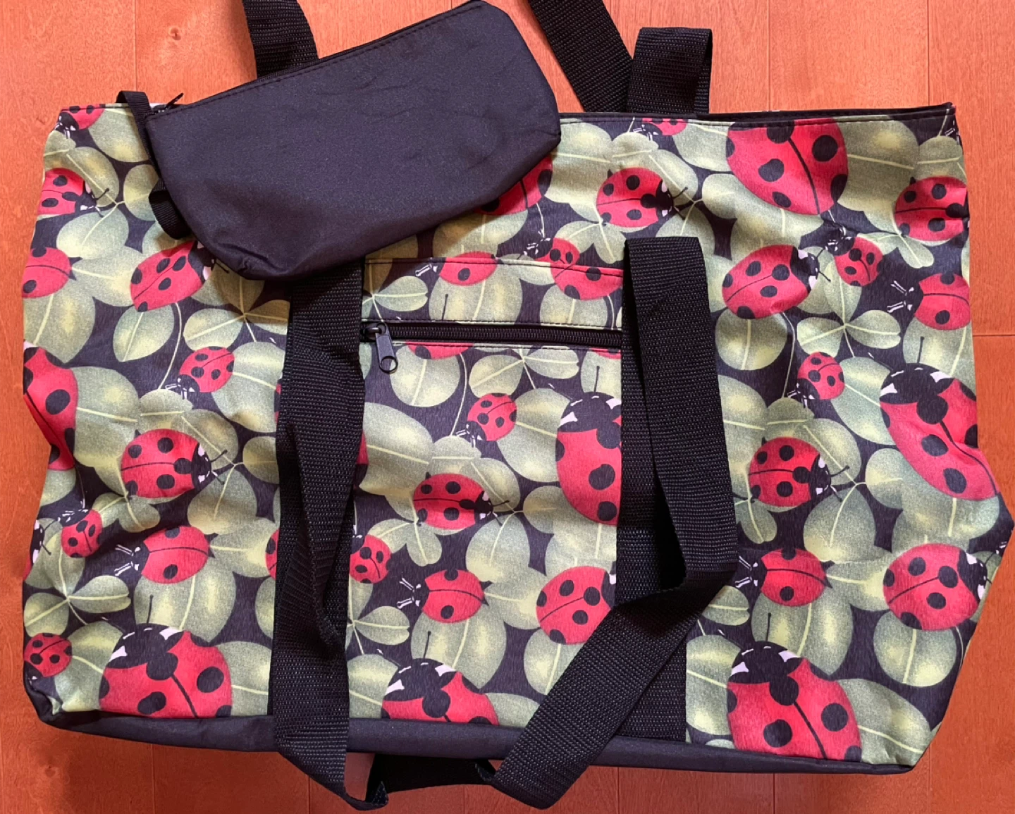 Ladybug Print Shoulder Bag with Pouch - photo 5