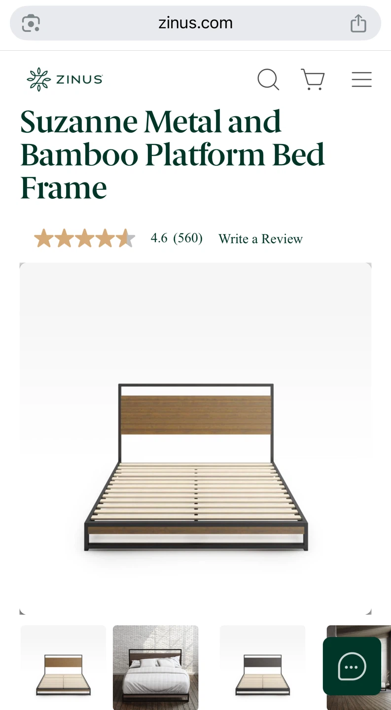 Zinus Full Size Bed Frame