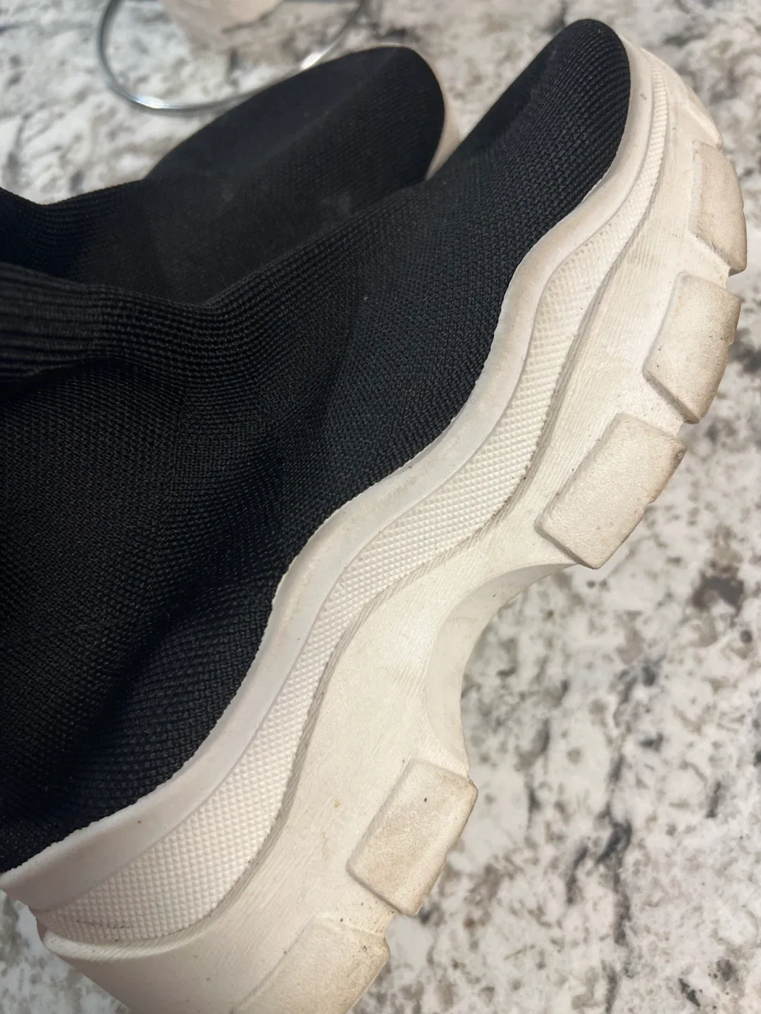 Black Sock-Style Platform Sneakers - Size 9 image indicator(3)