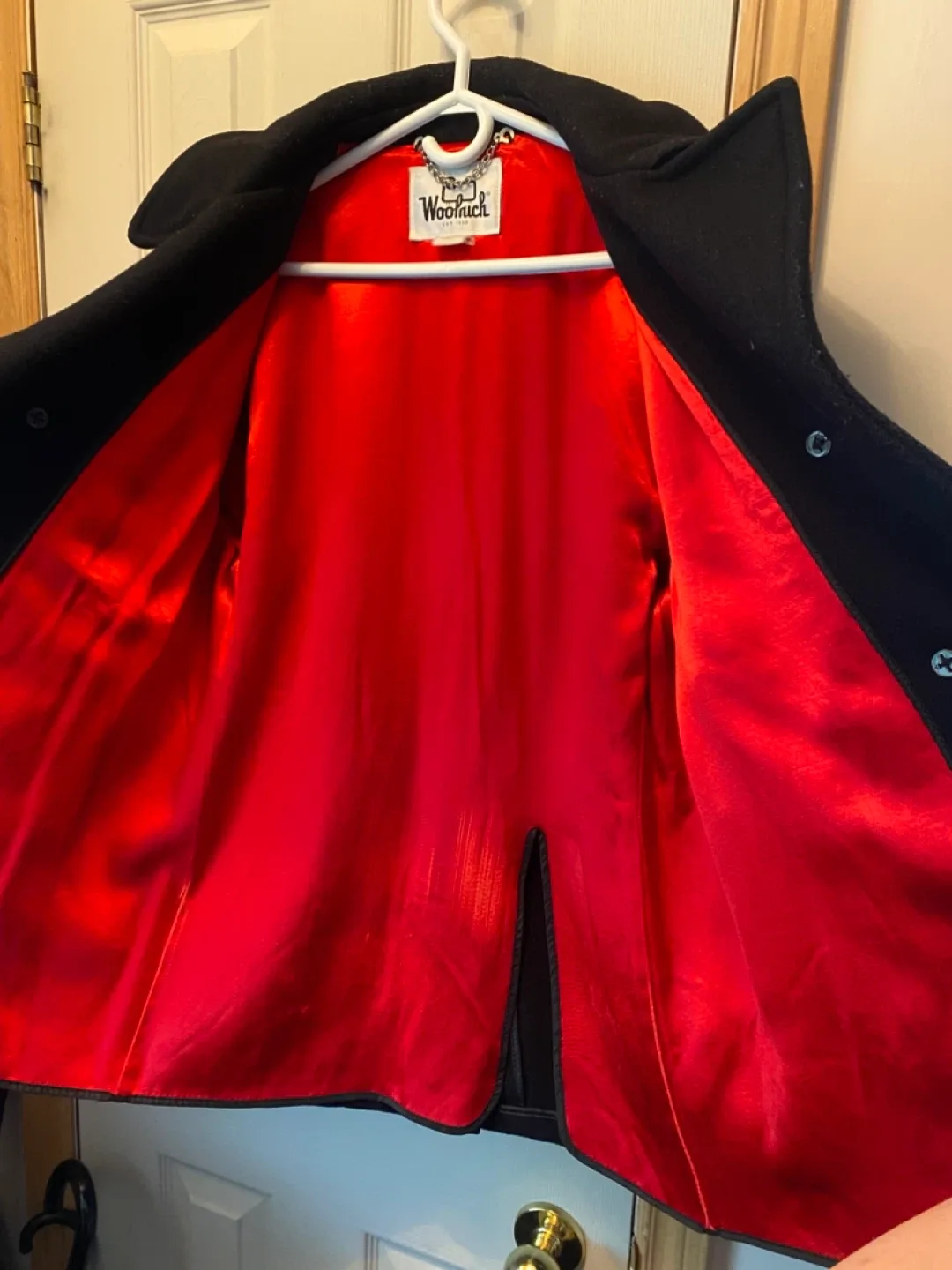 Vintage Men’s Woolrich Black Pea Coat image indicator(3)