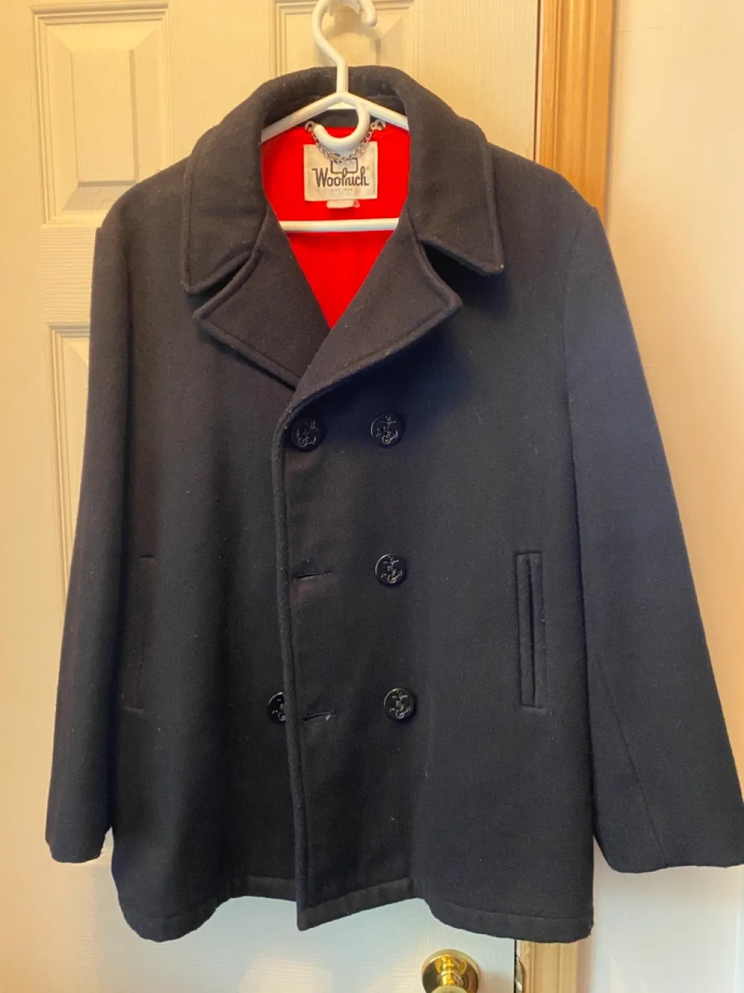 Vintage Men’s Woolrich Black Pea Coat thumbnail
