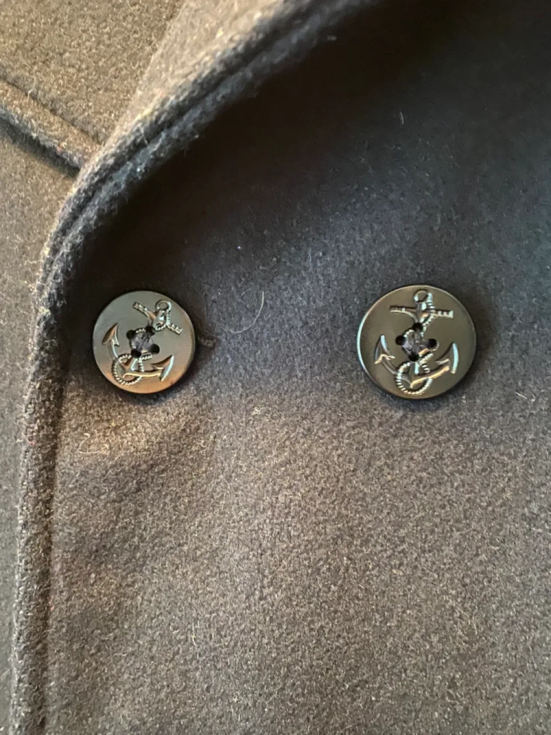 Vintage Men’s Woolrich Black Pea Coat image indicator(4)