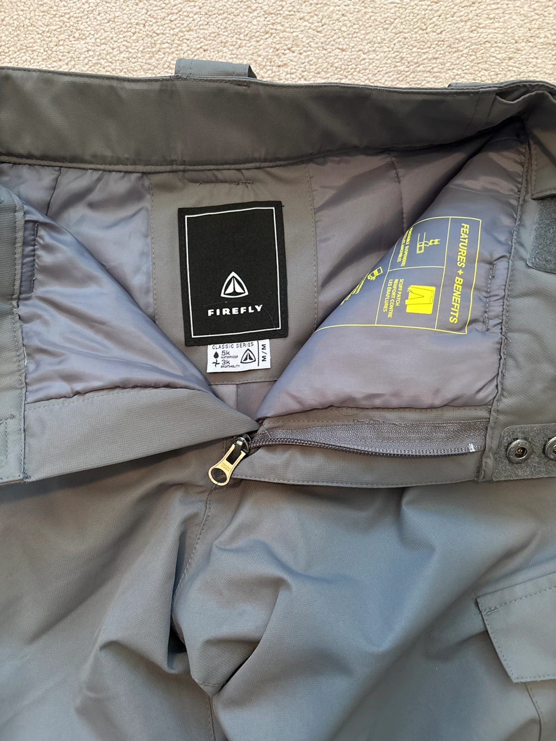 Firefly Grey Snow Pants - Size M - photo 5