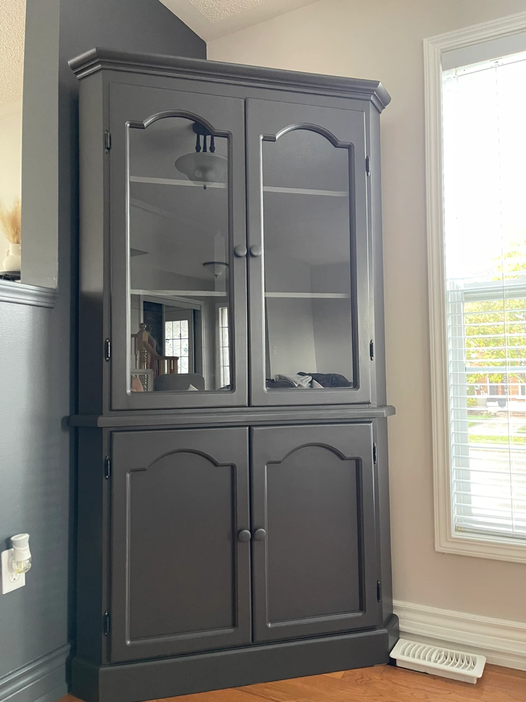 Dark Grey Display Cabinet