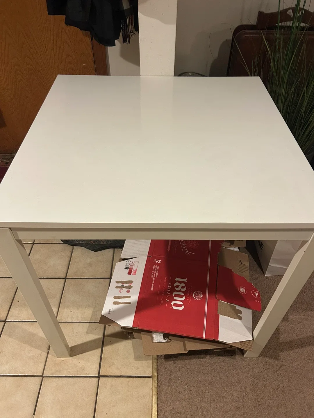 IKEA LAGKAPTEN / ADILS White Table - 29x29" thumbnail
