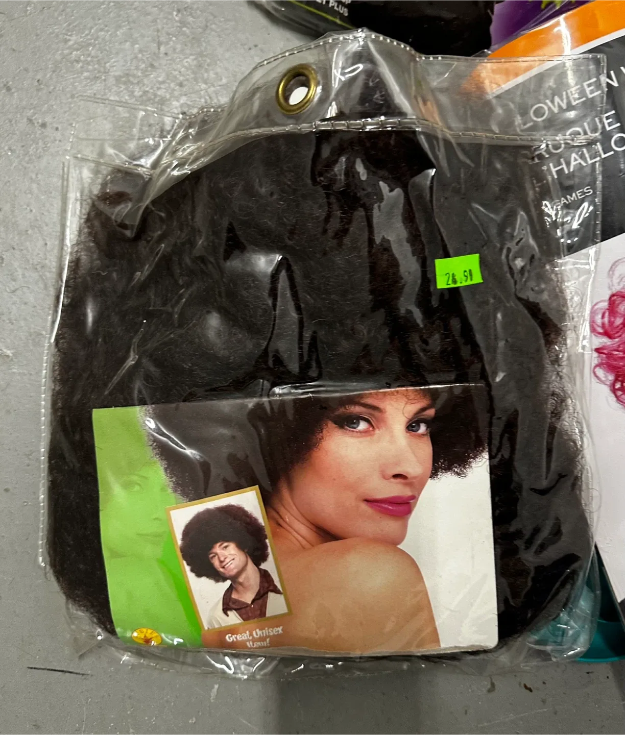 Costume wig - Brown tight curls thumbnail