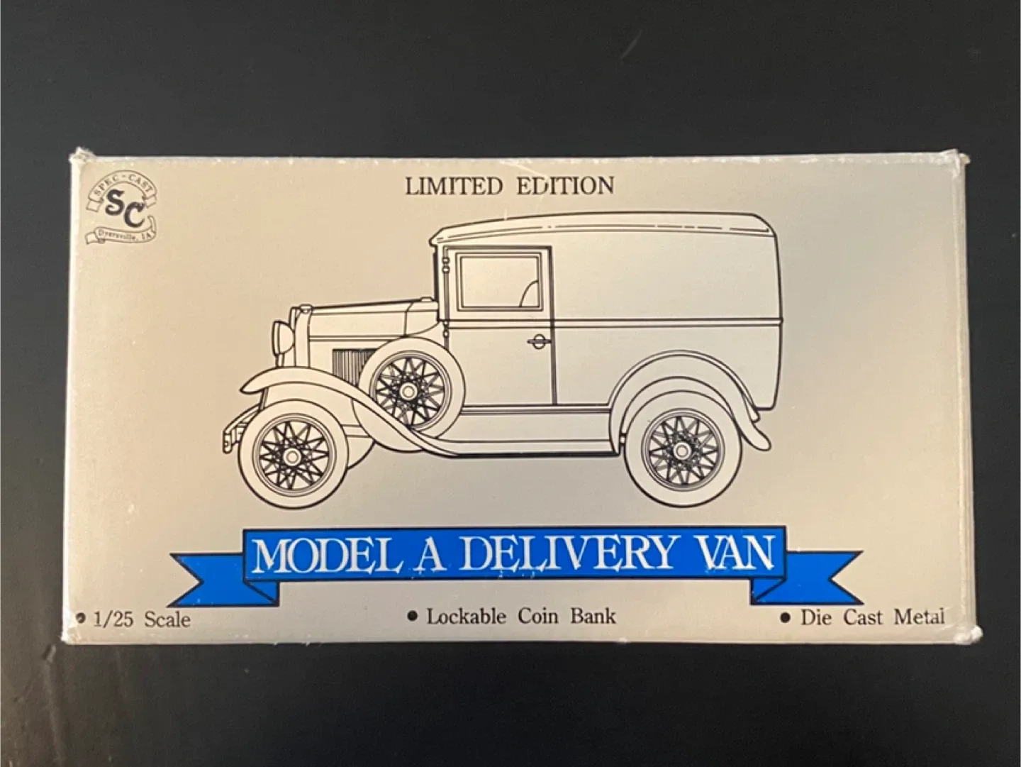 NEW! Die Cast Metal ERB Delivery Van Bank with Key! image indicator(3)