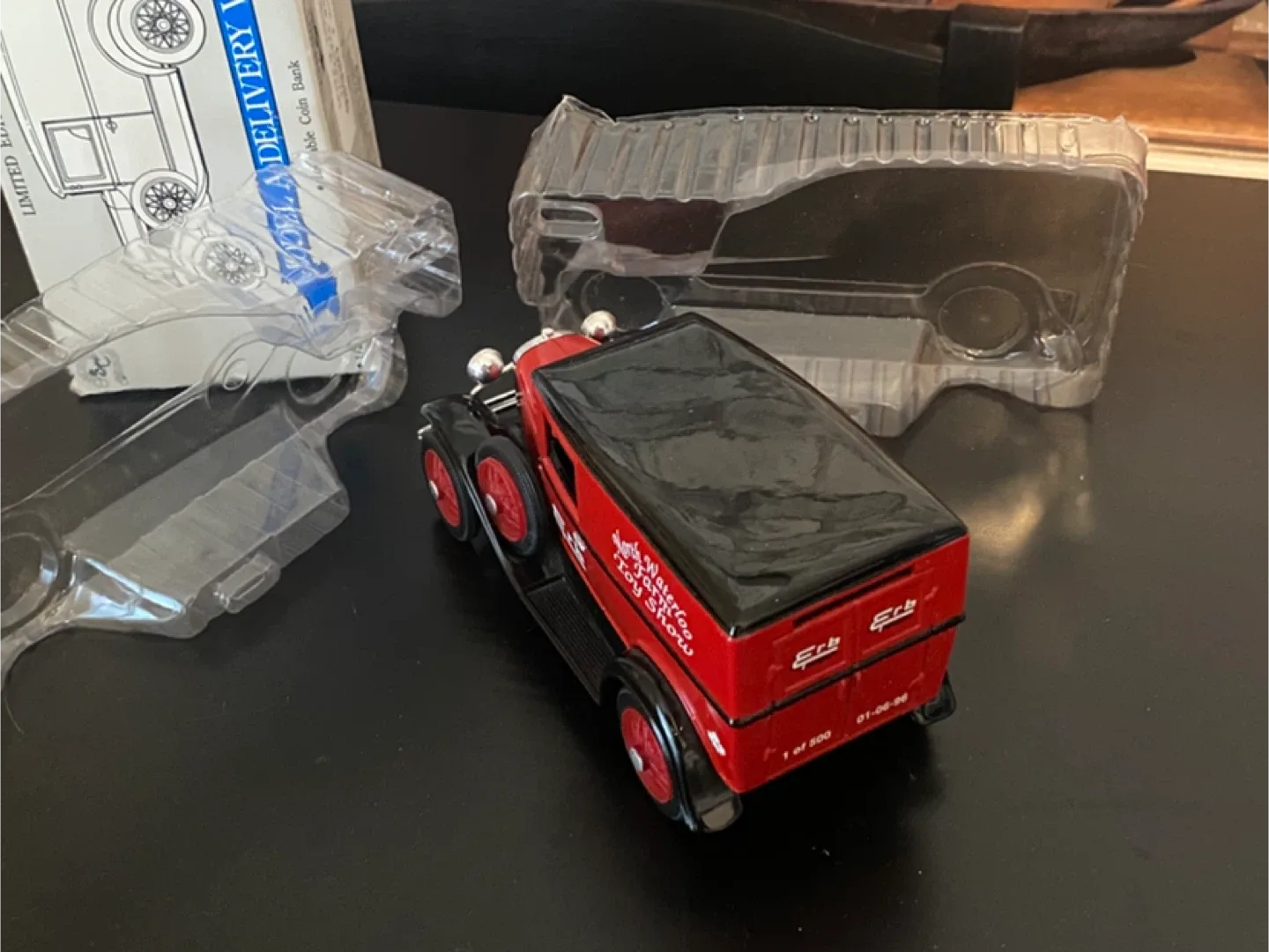 NEW! Die Cast Metal ERB Delivery Van Bank with Key! image indicator(5)