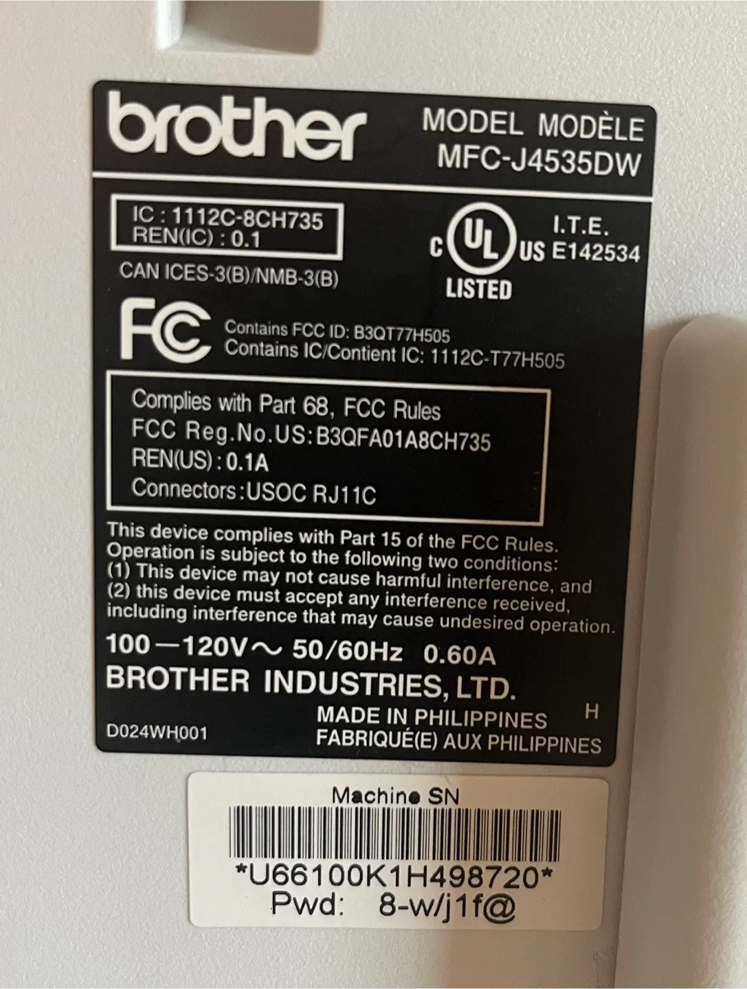 Brother MFC-J4535DW INKvestment Tank Printer image indicator(7)