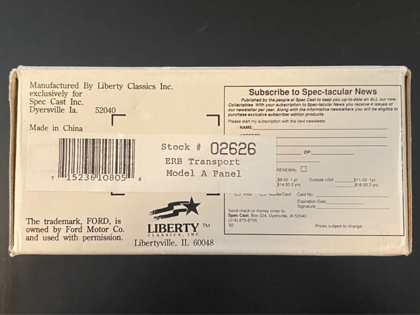 NEW! Die Cast Metal ERB Delivery Van Bank with Key! image indicator(4)