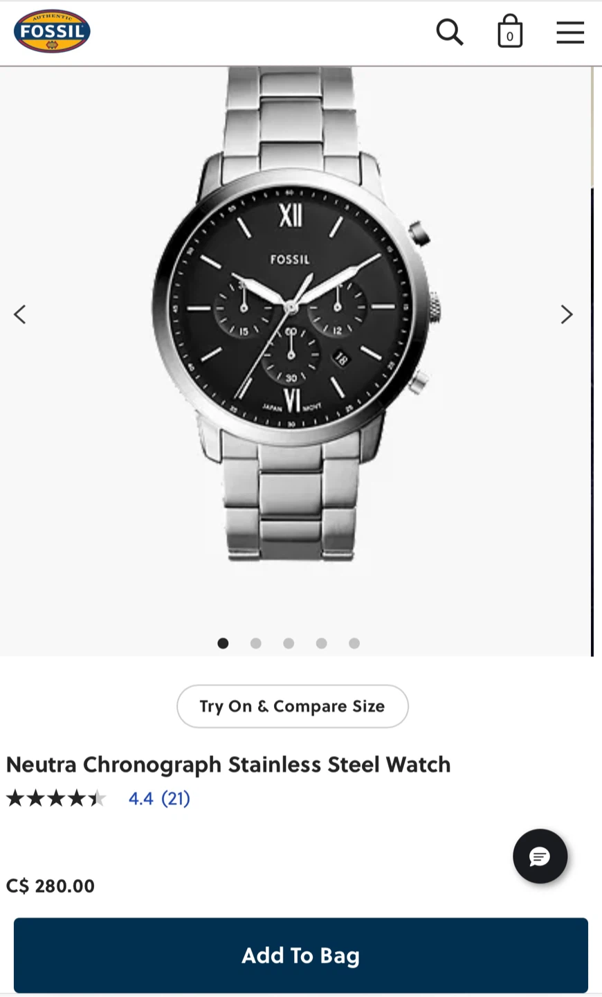 Men Fossil Chronograph Watch - photo 3