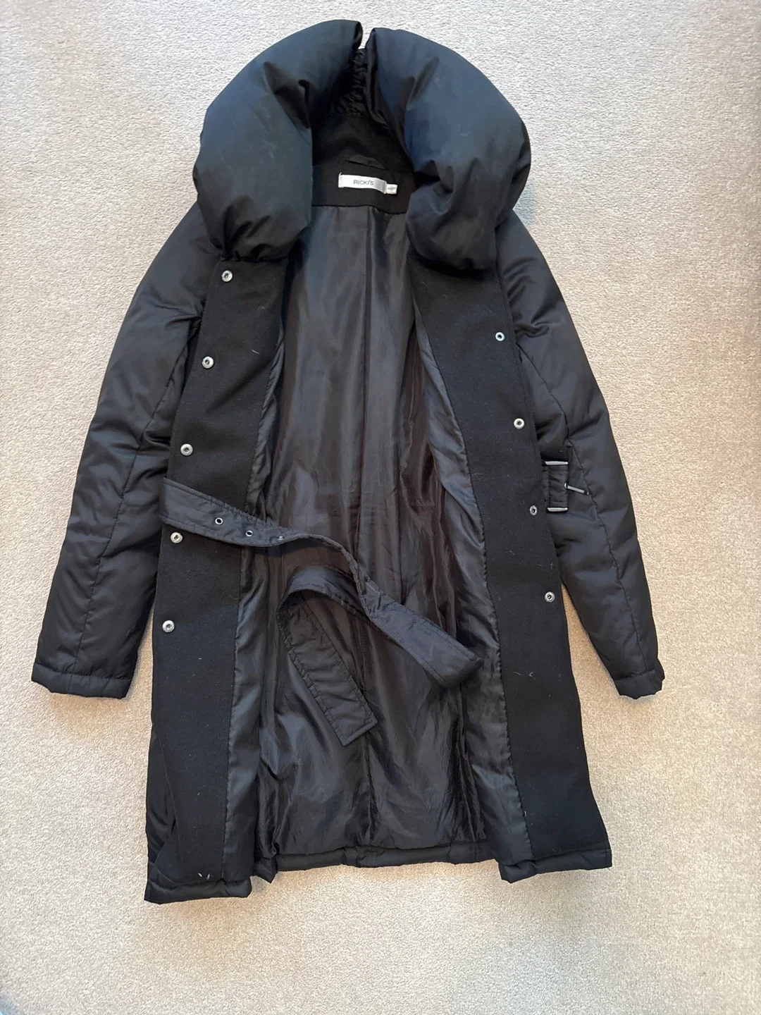RICKI'S Black Puffer Coat - Size XS/TP image indicator(3)