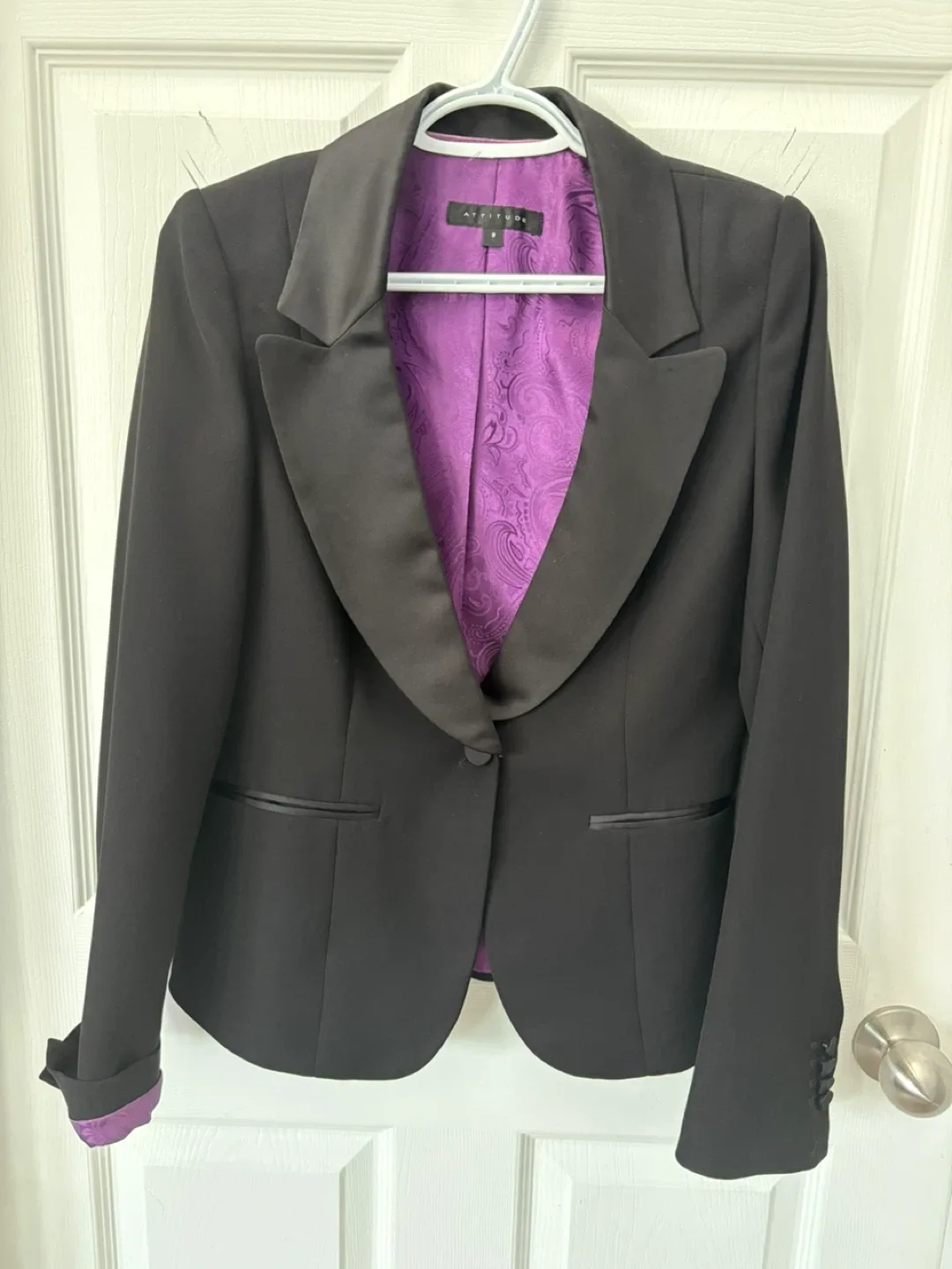 Attitude Black Blazer - Size 8 thumbnail