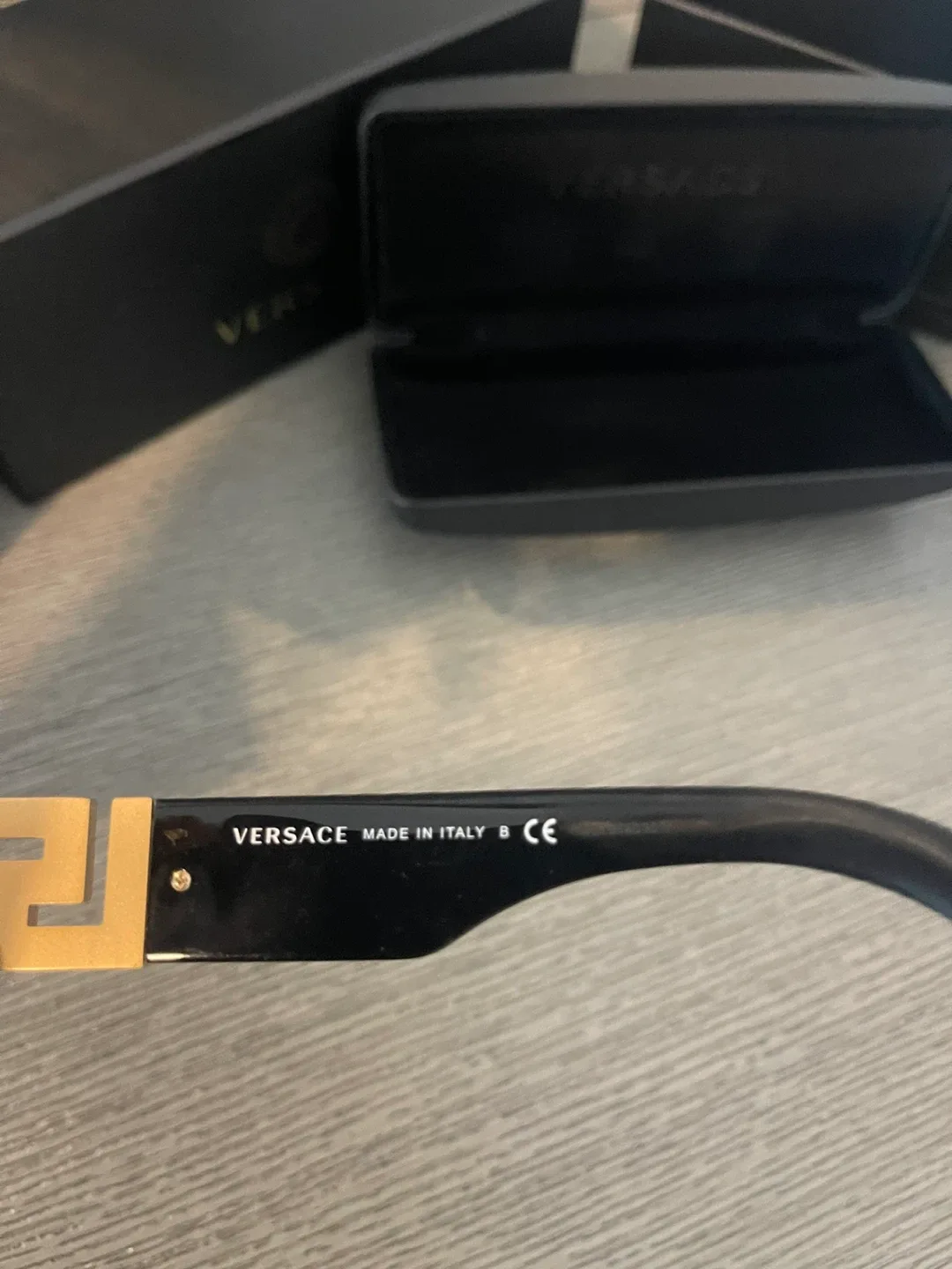 Versace Black Sunglasses with Case image indicator(6)