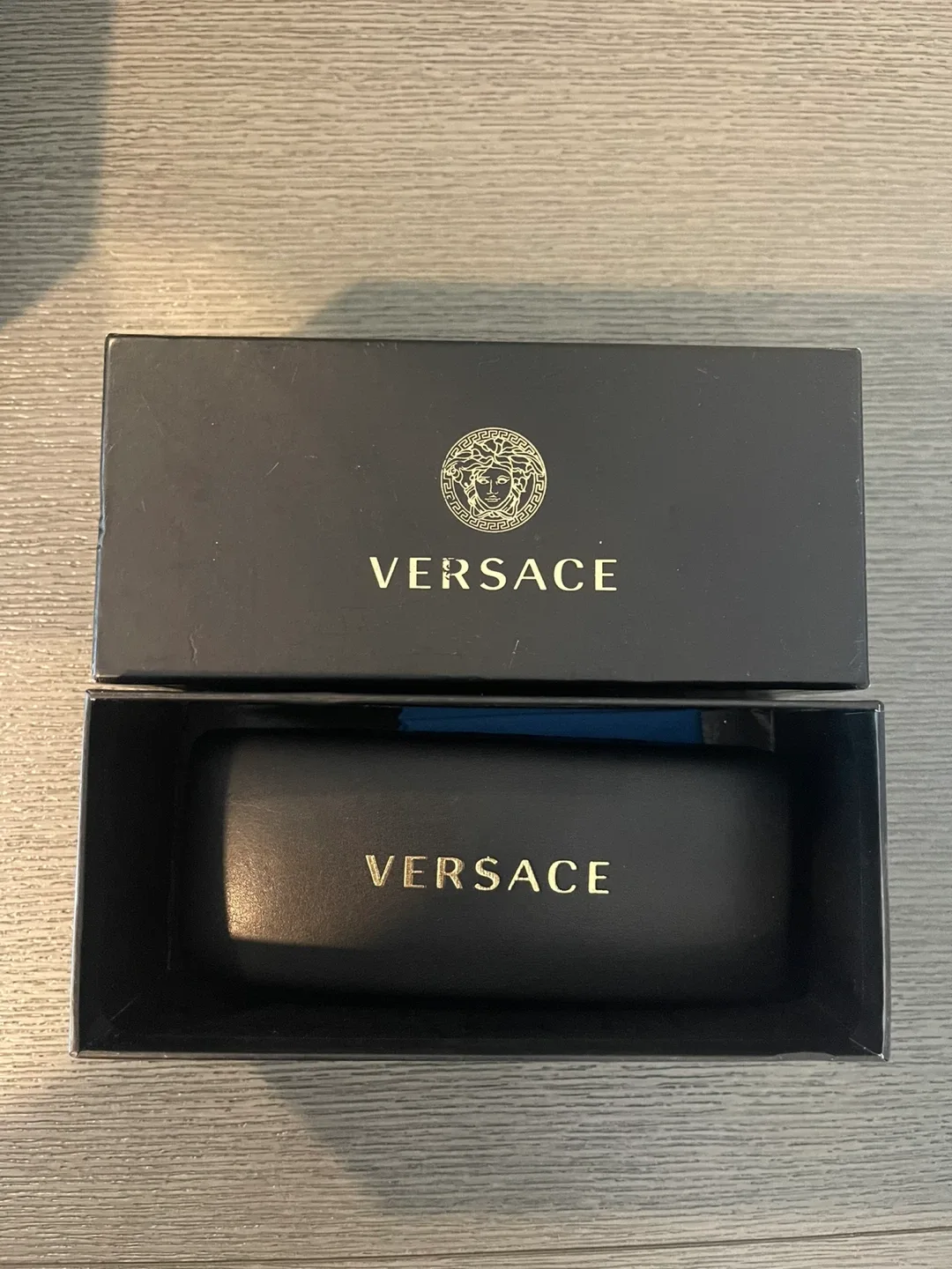 Versace Black Sunglasses with Case image indicator(4)