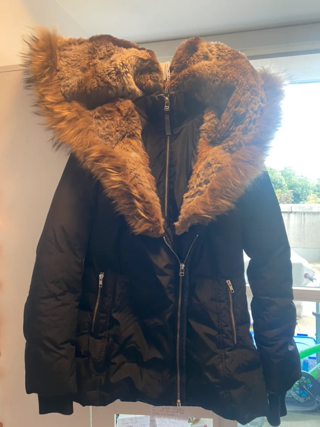 Mackage Down Winter Coat with Fur Trim thumbnail