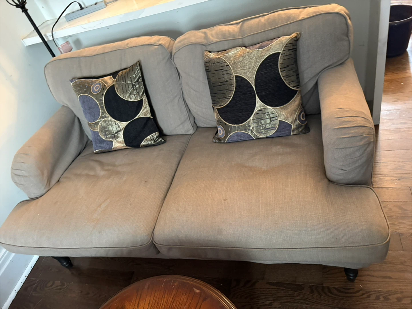 Beige Loveseat Sofa