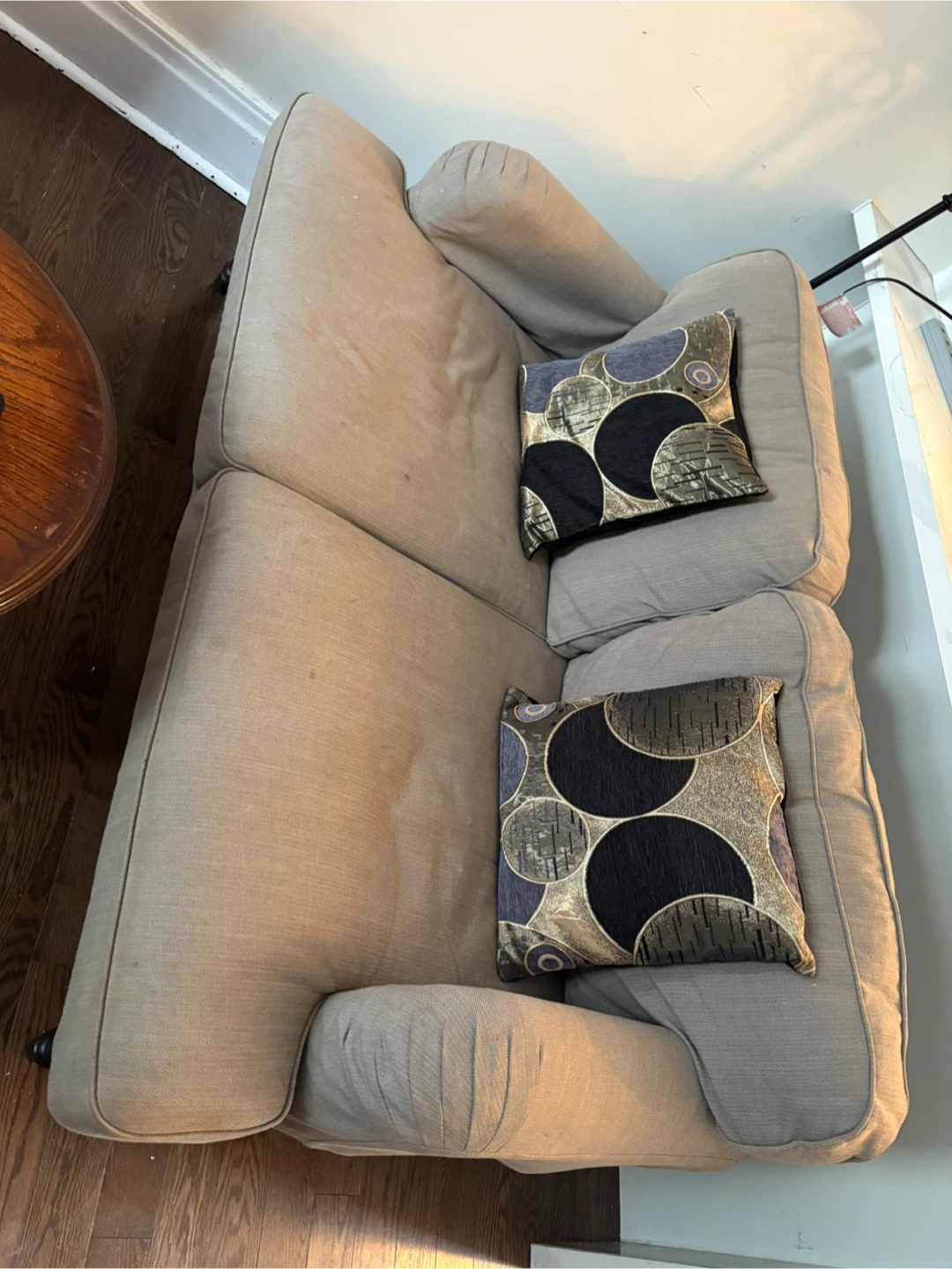 Beige Loveseat Sofa - photo 2