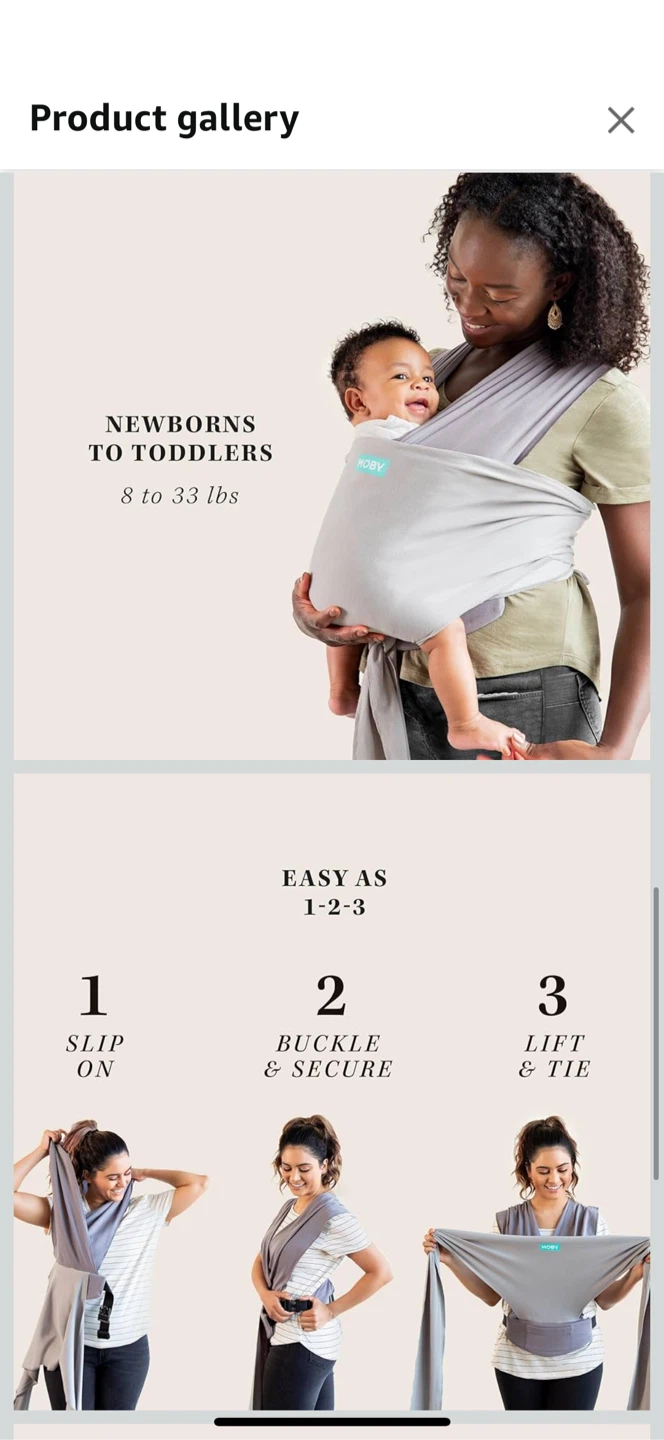 Moby Wrap Baby Carrier - photo 4
