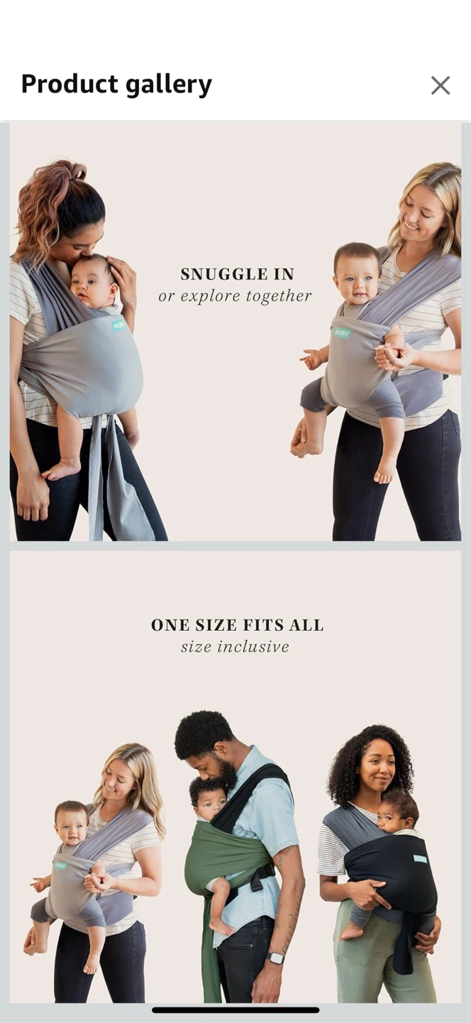 Moby Wrap Baby Carrier - photo 3
