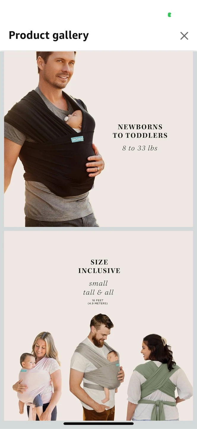 Moby Wrap Baby Carrier - photo 4