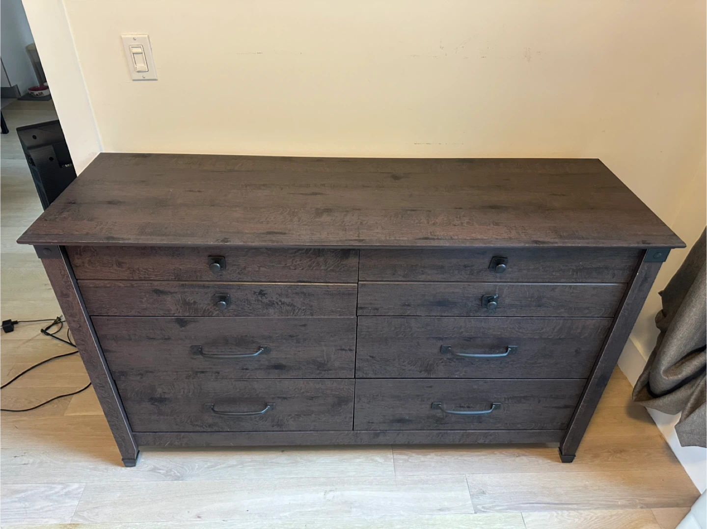 Dark Brown 6-Drawer Dresser - photo 2