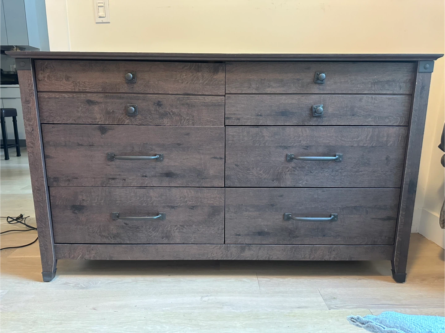 Dark Brown 6-Drawer Dresser