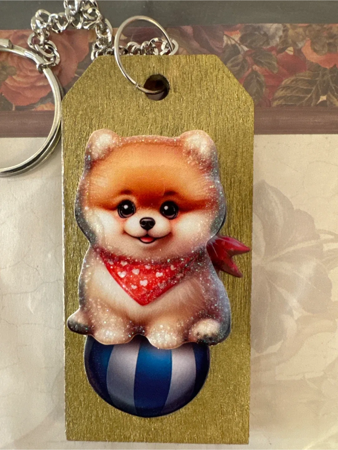 Dog & Heart Wooden Keychains (New) image indicator(4)