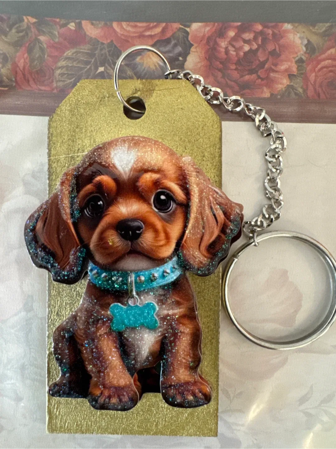 Dog & Heart Wooden Keychains (New) image indicator(5)