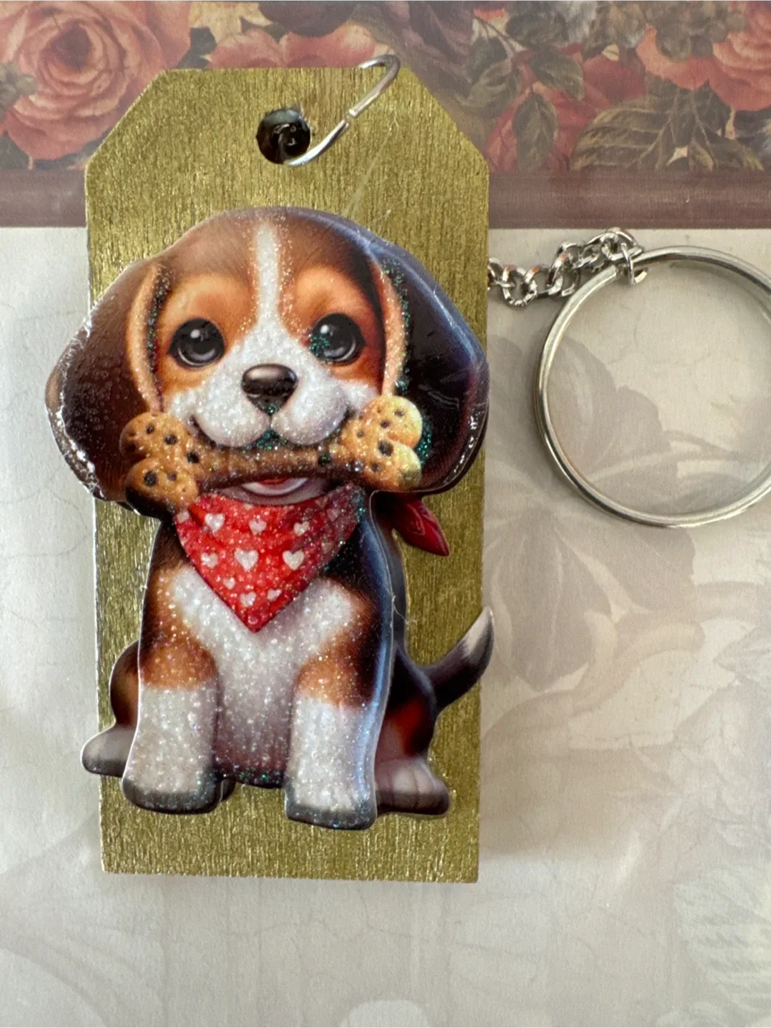 Dog & Heart Wooden Keychains (New) image indicator(7)
