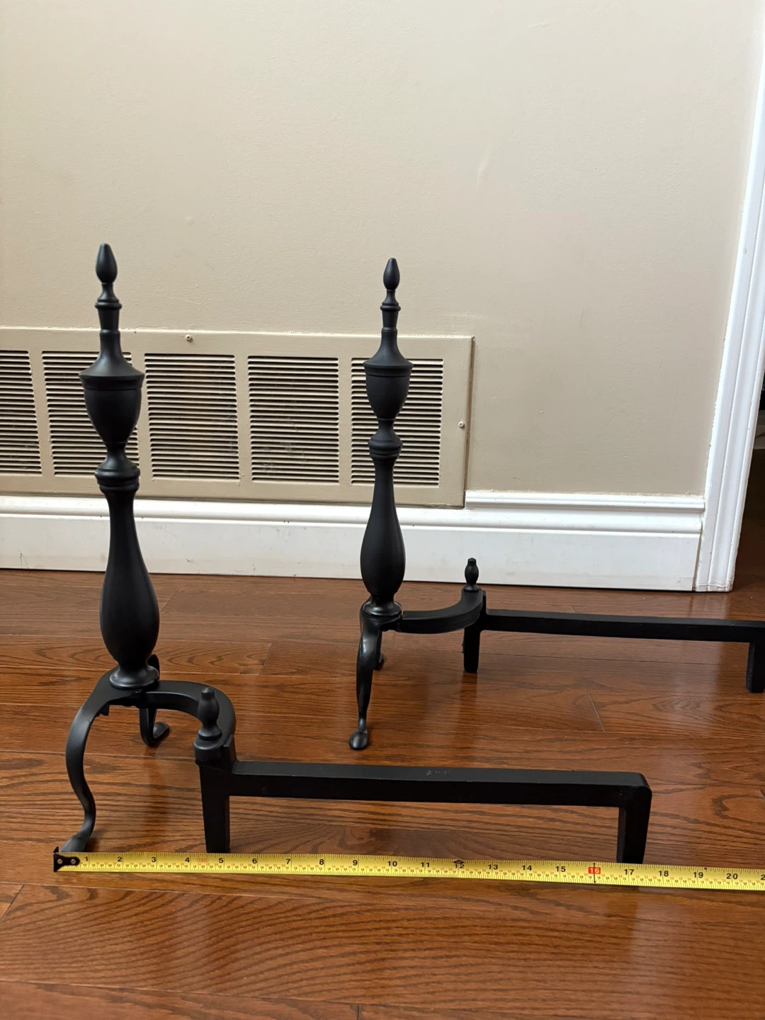 Fireplace Andirons, Black - photo 5