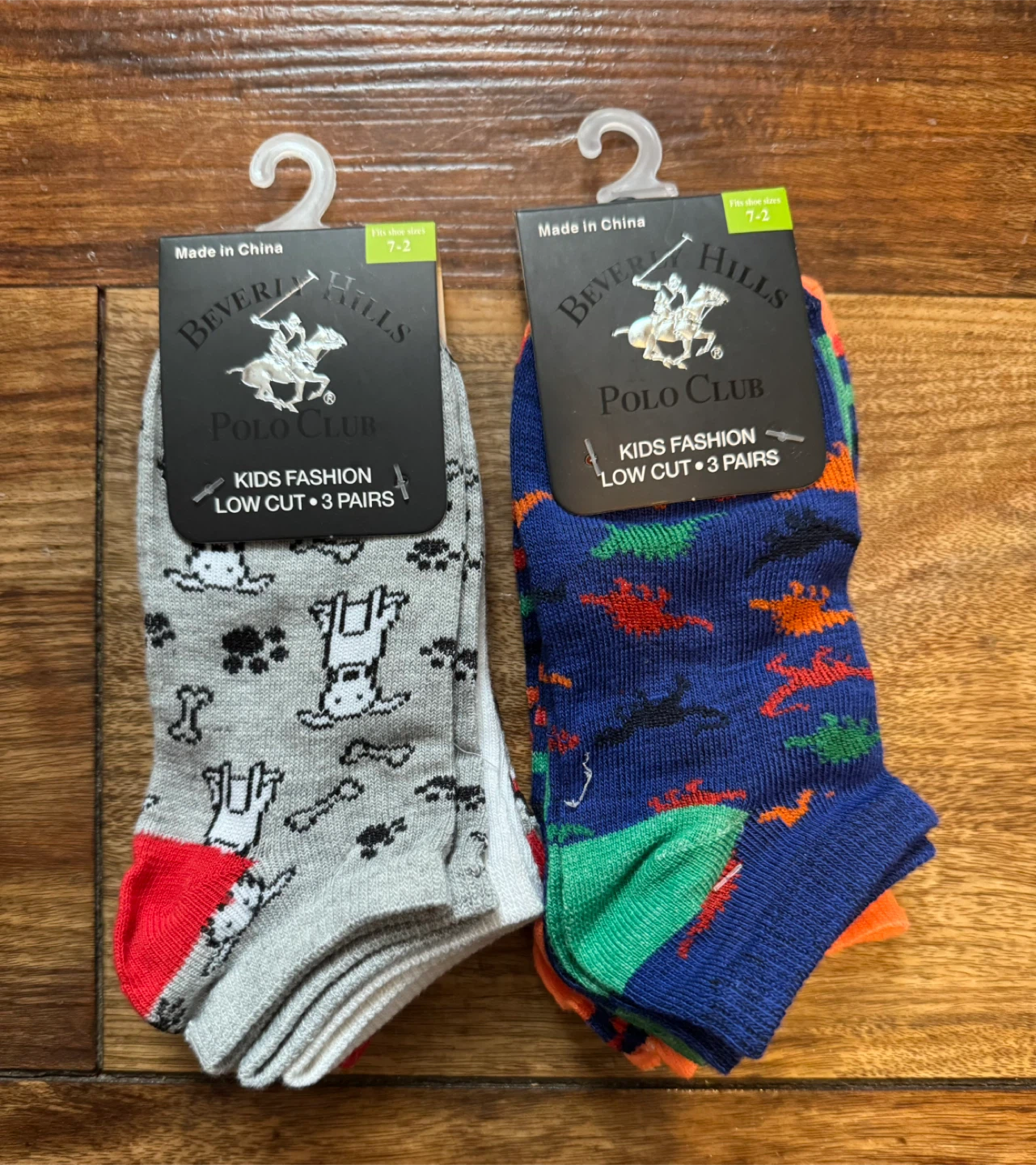 Kids Low Cut Socks, Size 7-2