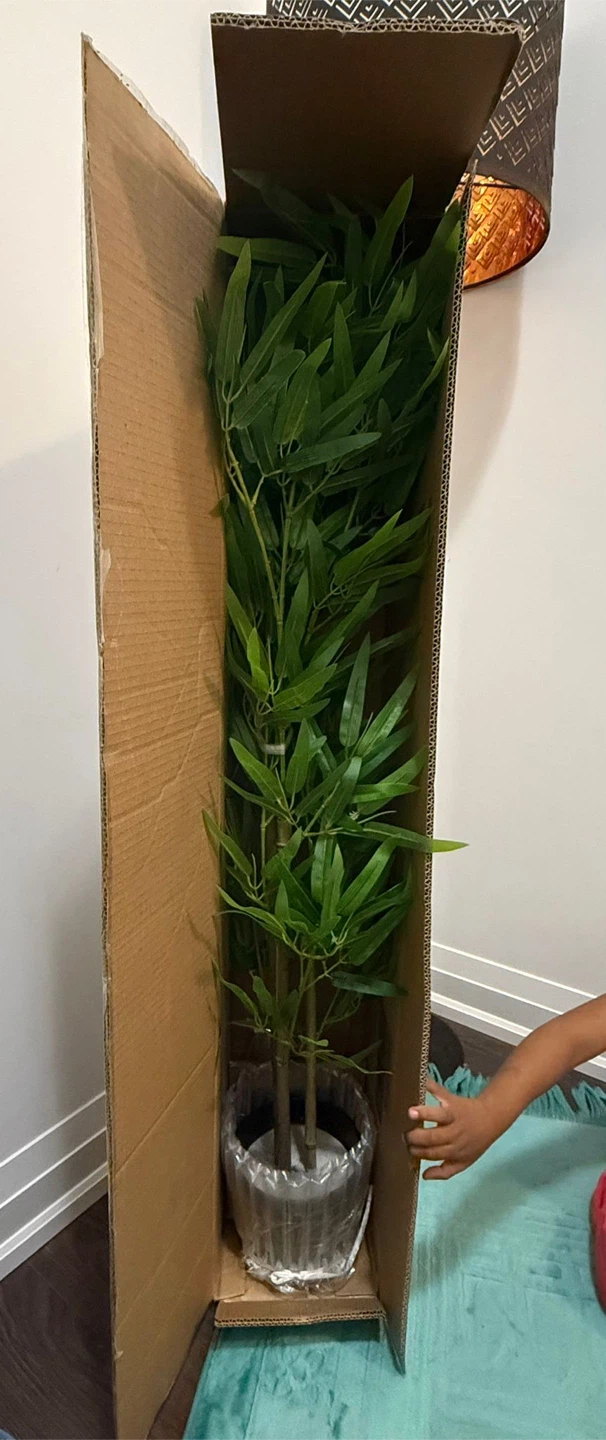 Faux Bamboo Tree in Pot