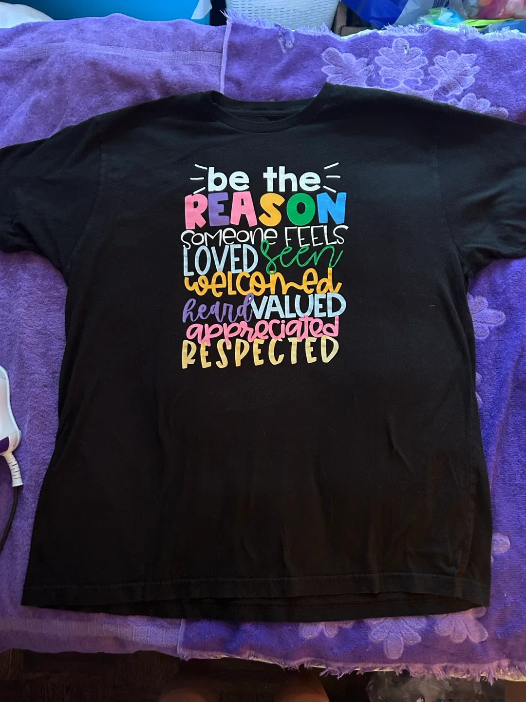 Black Graphic T-Shirt - Size 2XL image indicator(2)