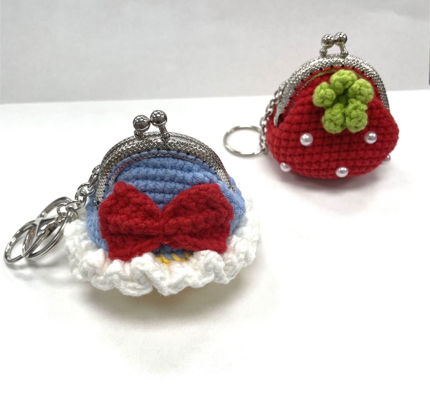 Crochet Coin Purse Keychains 2 for 15