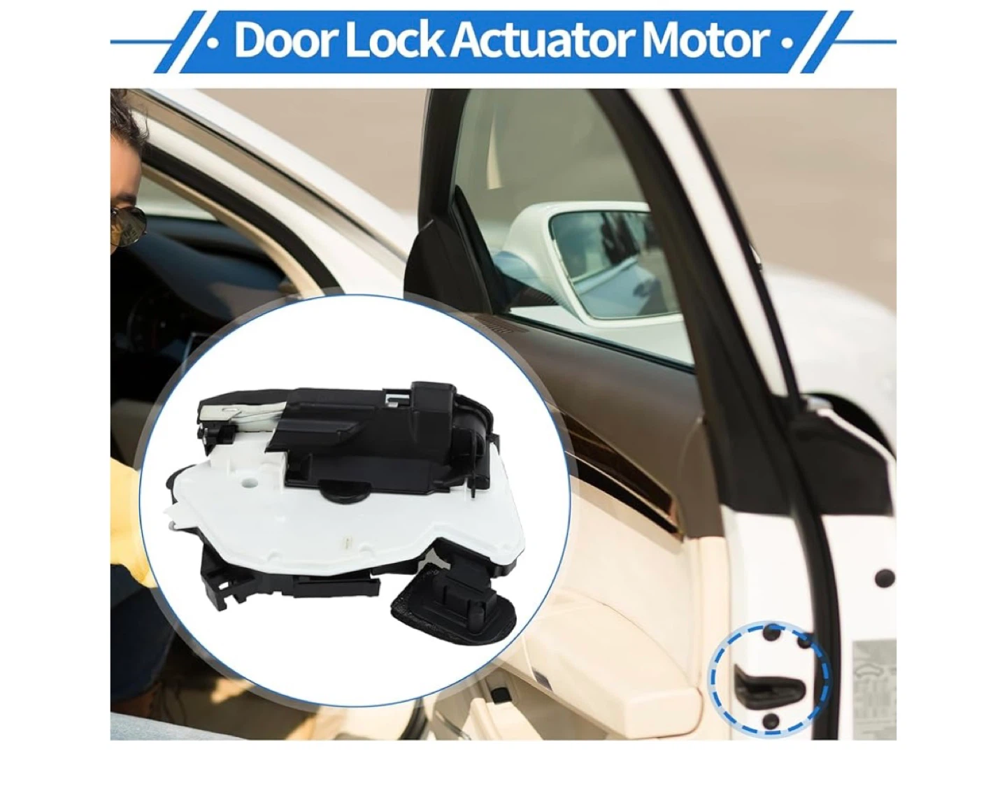 VW Passat Jetta Golf Beetle Front Right Door Lock Actuator - photo 2